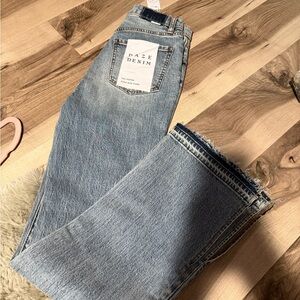 Daze Denim Women's Classic Blue Wide Leg Jeans